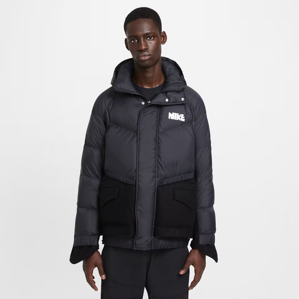 NWOT Nike x Sacai Men's Black Puffer Down Jacket M